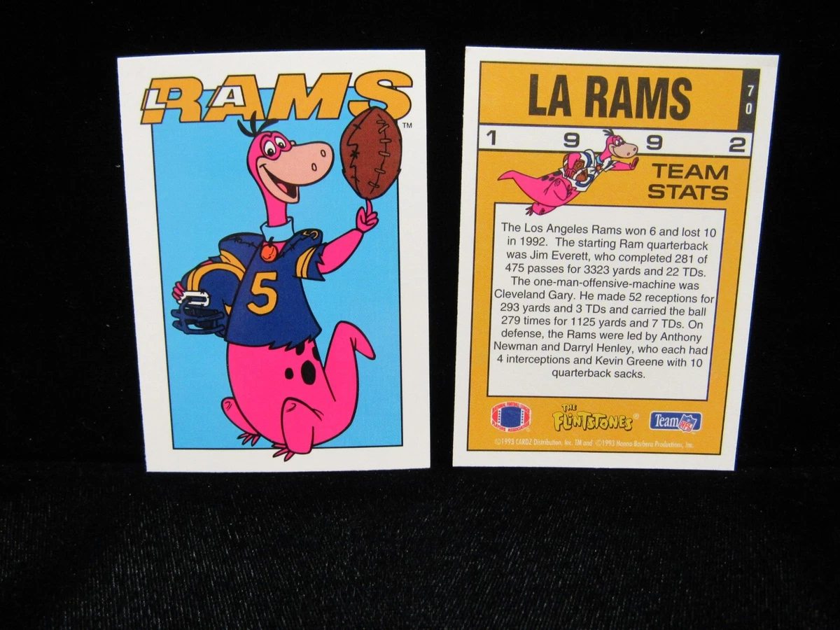 1993 CARDZ Team NFL The Flintstones Football Trading Cards for