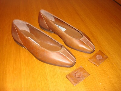 Sale EMANUELA PASSERI 336 brown ballerinas no. 36 genuine leather sole