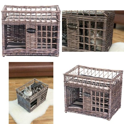 two level dog crate