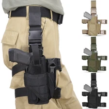 Tacticon Universal Drop Leg Holster Right Thigh Holsters Mag Pouch for Men Women