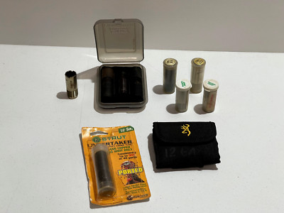 12 GAUGE SHOTGUN CHOKE TUBE LOT BROWNING WINCHESTER REMINGTON CASES