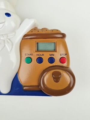 Pillsbury Doughboy Kitchen Timer 1997 90's Works! *Missing One