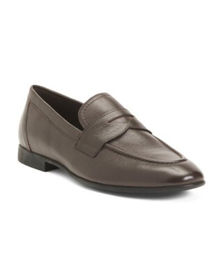 NEW GEOX men\'s sapienza loafer in black GEOX MEN SAPIENZA LEATHER LOAFERS - DARK BROWN U35CCA-00046  main image 4