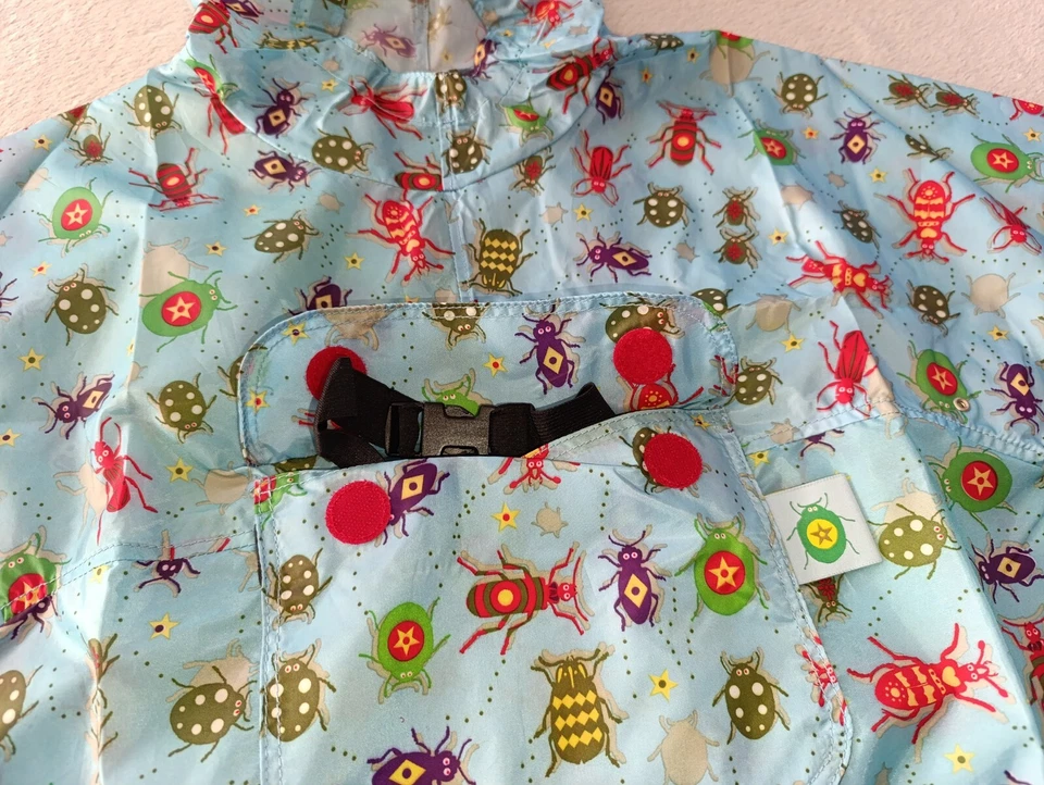 Chaqueta Oilily Niños Niñas Azul Multicolor Bichos Lluvia Anorak Talla 128 (8 Años) Foto 4 de 4