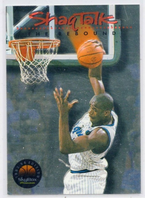 SHAQUILLE O NEAL 1993 94 Skybox Premium 1 Shaq Talks The Rebound 