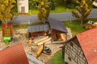 Faller 180498 Wood Storage Shed 1:87 H0 Gauge # New In Ovp #