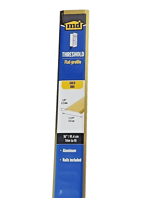 MD Aluminum Threshold 36'' w Nails (Gold) 5 PACK