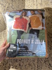 Mantequilla de maní y gelatina adulto par túnica disfraz dúo par divertido fiesta Halloween