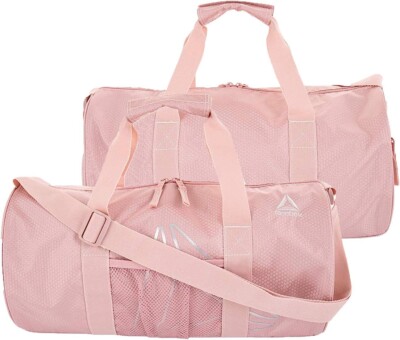 Reebok Plyo Gym Duffle Bag 22L 9''x18''x9.5'' Smoky Rose Water Resistant NWT
