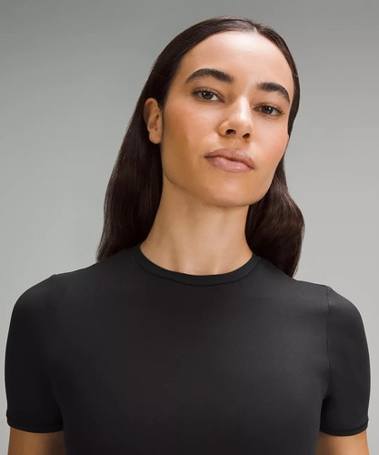 lululemon Wundermost Ultra-Soft Nulu Hip-Length Crewneck Shirt Black Size S. NWT - Picture 4 of 5