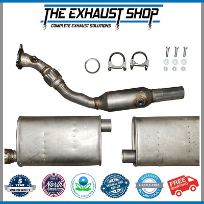 FITS:04-06 Chrysler Pacifica Front & Rear Muffler + Catalytic Converter 3.5L