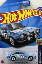 ‘70 Ford Escort RS1600 / Rally Champs / Hot Wheels 2022 Diecast Car HCV30