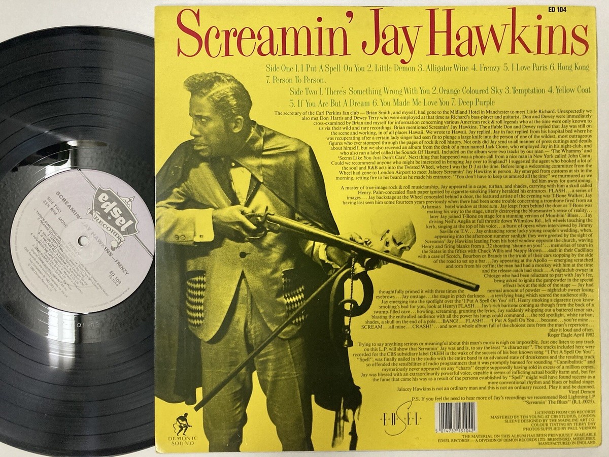 SCREAMIN' JAY HAWKINS - Frenzy LP (RARE UK Import on EDSEL w/