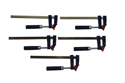 5 x Schraubzwinge Set 200x50 Zwinge Leimzwinge Klemmzwinge Einhandzwinge - Bild 1 von 2