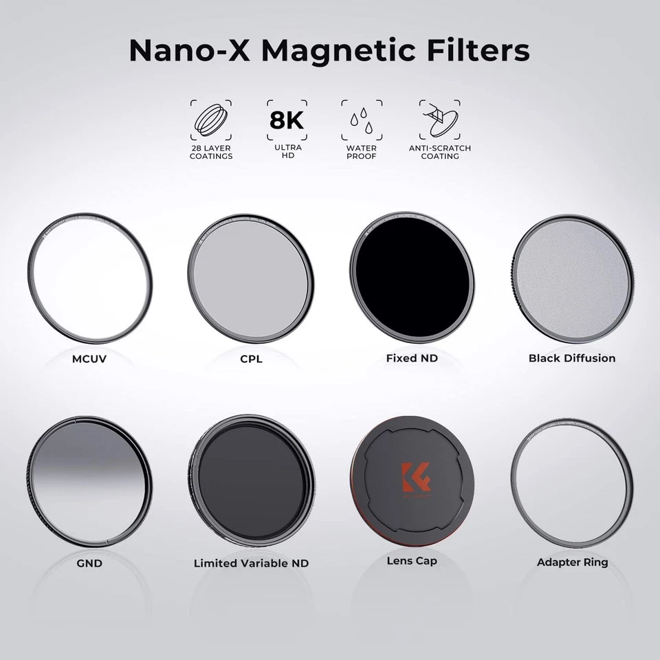 K&F Concept Magnetic MC UV Filter Lens Protection 49/52/55/58/62/67/72/77/82mm - Image 4 of 4
