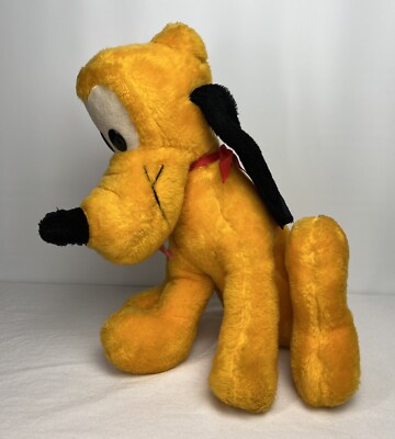 Walt Disney Characters PLUTO Plush Vintage 16'' Stuffed Animal Made In USA