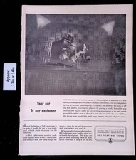 1949 BELL TELEPHONE SYSTEM Labs Made Your Ear is Our Customer  Print Ad 46144