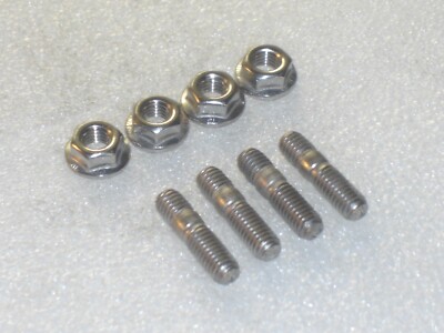 4x M6 Stainless Exhaust Studs Flange Nuts Ducati Monster Superbike Diavel  01-21
