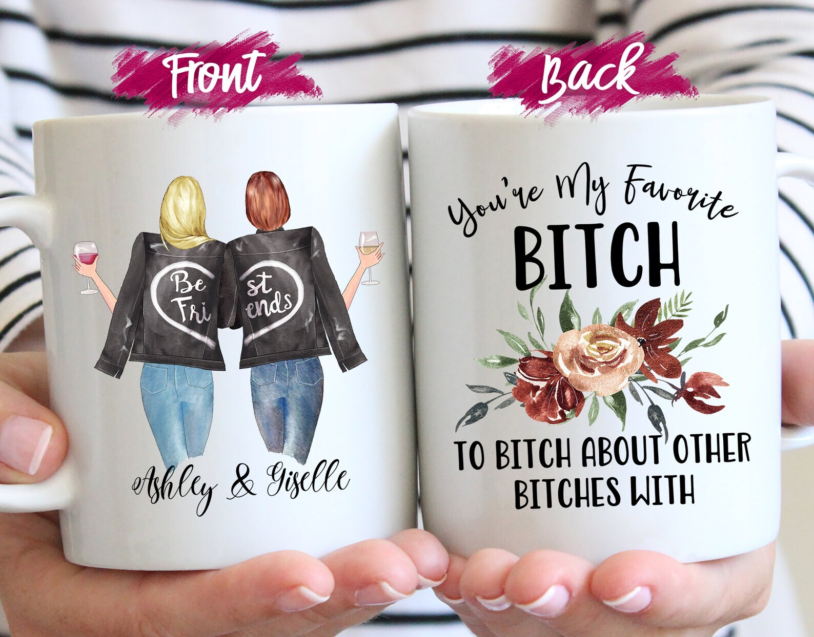 You're My Favorite Bitch Custom Best Friend Mug Best Friend Gifts Personalized