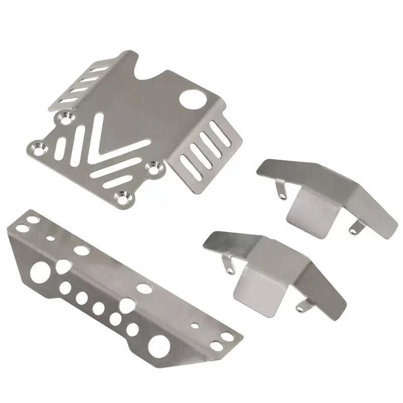 Stainless Steel Chassis Armor Protector Skid Plate for MJX 1/12 H12Y H12+ RC Car - Image 2 of 4