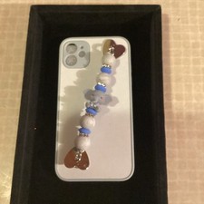 Phone Charm Silicone Beaded Phone Grip Elephant