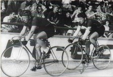 Lothar St&auml;ber (1936-2025) - Silber Olympia 1960 Tandem -, sign. Foto