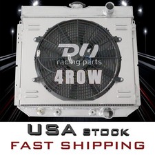 4 Rows Radiator Shroud Fan For 1963-69 1965 Ford Fairlane Torino Mustang 67-70