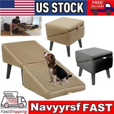 2-In-1, Foldable Separate Dog Ramp, Multi-Functional Heavy-Duty Pet Staircase