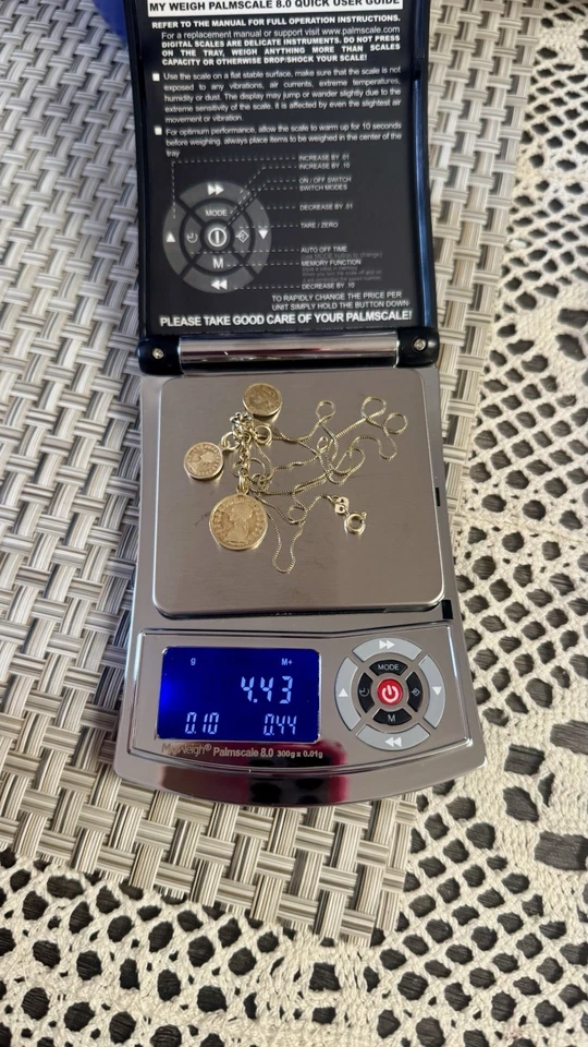 NEW Stunning ITALY 925 Sterling Silver Gold-Plated Euro Coin Charm necklace - Image 2 of 3