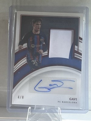 2022-23 Panini Immaculate Gavi Patch Auto /8 Barcelona