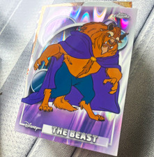 Topps 2023 Topps Chrome Disney 100 #36 The Beast Beauty and the Beast Holo