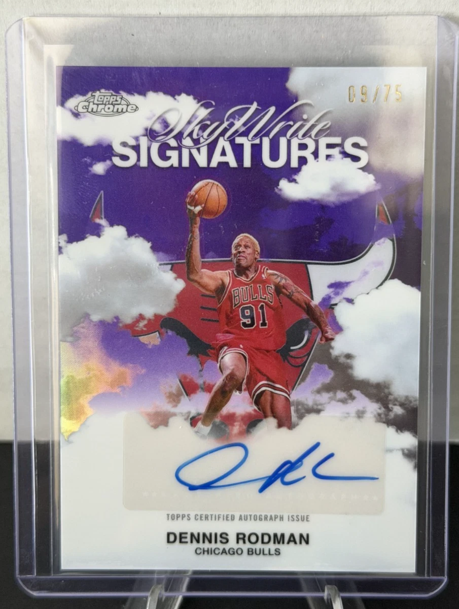 Topps Dennis Rodman Basketball Serial Numbered Sports Trading