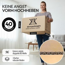 20 neue UMZUGSKARTONS UMZUGKARTONS 2 Wellig 45kg LAST Midori-Europe