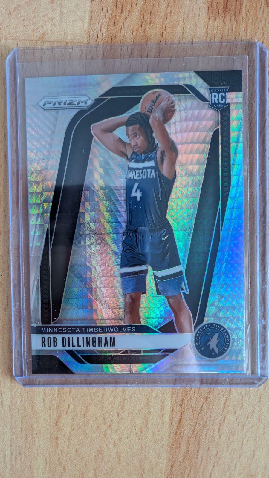 2024-25 Panini Prizm Rob Dillingham RC #250 Hyper Prizm Rookie Bulls