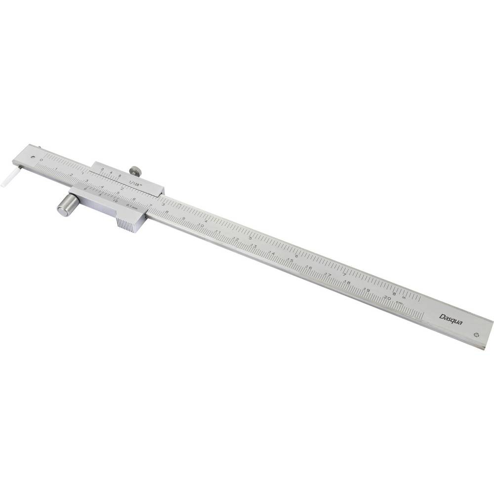 Pied à coulisse de traçage Dasqua 250 mm en acier au carbone pour marquage de précision