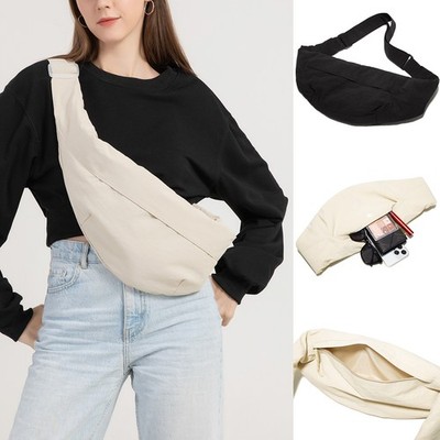Unisex Crescent Shoulder Bag Small Sling Crossbody Bag Half Moon Shape Bag Gift