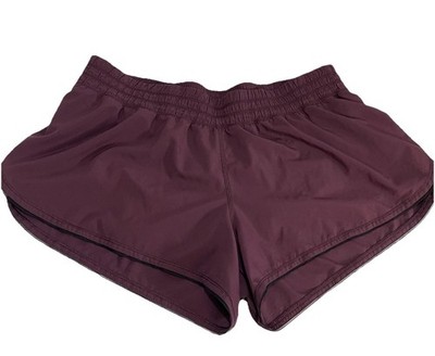 Lululemon Seek The Heat Women s Shorts Burgundy Size 10