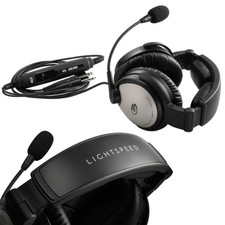 Lightspeed Aviation Sierra ANR Aviation Headset GA, Dual Plug, with Case