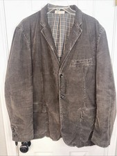 J Crew Blazer Mens Large Brown Corduroy Sport Coat Jacket Preppy 3 Button