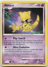 Abra 69/123 Common Mysterious Treasures Pokemon LP