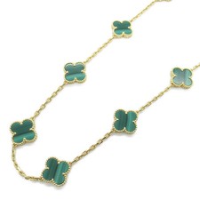 Van Cleef Arpels Vintage Alhambra Necklace 10 Motifs Malachite Necklace Je Ktc16