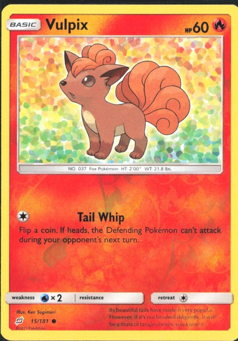 Pokemon TCG - Vulpix Common SM - Team Up 15/181 NM