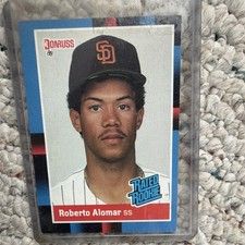 Leaf 1988 Canadian Rated Rookie Roberto Alomar #34 San Diego Padres Card