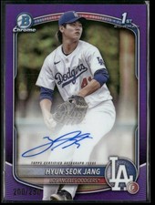 2025 Bowman Chrome Hyun Seok Jang Purple Refractor Auto /250 #CPA-HJ 1st