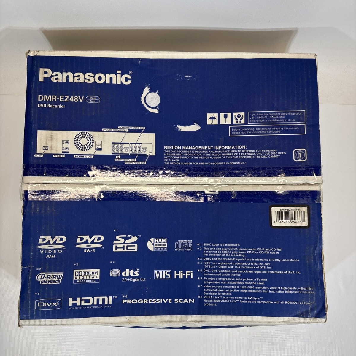 Panasonic DMR-EZ48V DVD Recorder for sale online | eBay