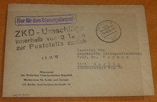 Isotopenforschung Prof Dr G&uuml;nther Vornum Berlin DDR ZKD Brief 1972 Bergbau Kohle