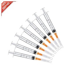 100 Individually Packaged 2.5ml Syringes with 25Ga Needles - Precise  Reliable