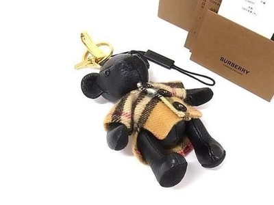 Burberry Thomas Schwarzbär Poncho Taschenanhänger Schlüsselanhänger mit Box I7