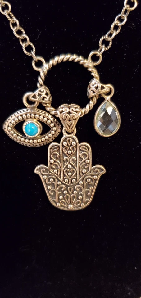 COLAR AMULETO HAMAS EVIL EYE - Imagem 2 de 4