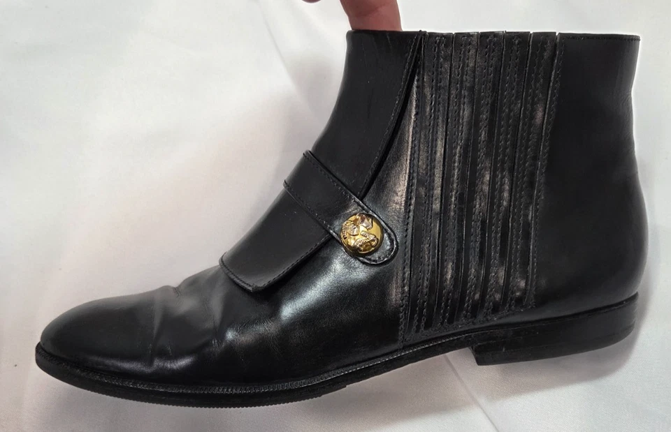 Botines Salvatore Ferragamo Dolcezza de cuero negro talla 6,5 Foto 3 de 4